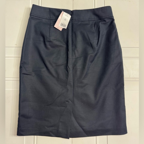 Banana Republic Black Pencil Skirt Midi Cotton Blend Size 2P Petite - Picture 6 of 6